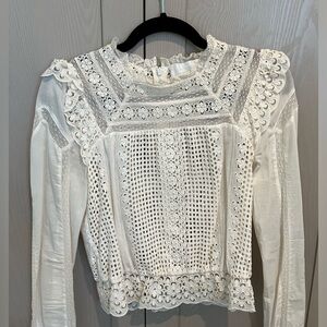 White Lace Zimmerman Blouse